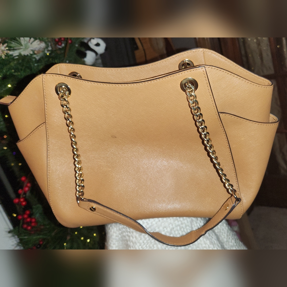 Michael Kor Leather chain link shoulder bag - Picture 14 of 16